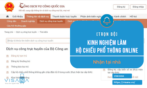 Hướng dẫn cách làm hộ chiếu online (passport online) nhanh tại nhà